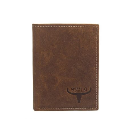 Pánska kožená RFID peňaženka v krabičke Buffalo Wild RM-03-HBW hnedá