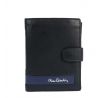 Luxusná kožená pánska darčeková sada Pierre Cardin - peňaženka + opasok ZG-87 čierna