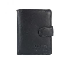 Pánska kožená RFID peňaženka v krabičke Wild 504X BLK YDM čierna