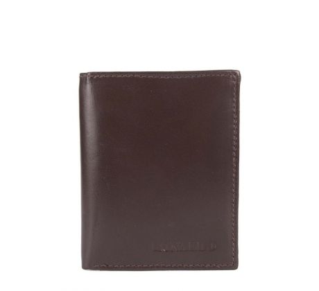 Pánska kožená RFID peňaženka v krabičke Ronaldo RM-07-CFL-8427 hnedá