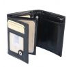 Pánska kožená RFID peňaženka v krabičke Cavaldi 0720-BS-RFID čierna