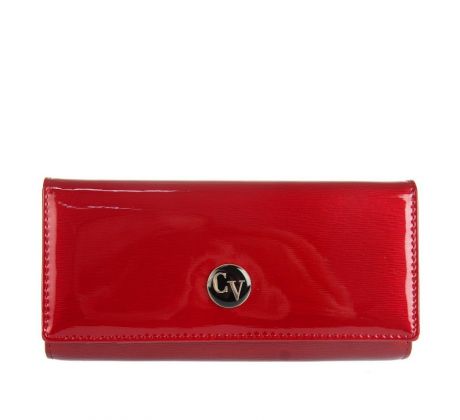 Dámska kožená peňaženka v krabičke Cavaldi so vzorom hadej kože H24-1-SH červená