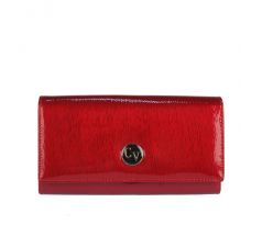 Dámska kožená peňaženka v krabičke Cavaldi so vzorom hadej kože H22-1-SH červená