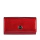 Dámska kožená peňaženka v krabičke Cavaldi so vzorom hadej kože H22-1-SH červená