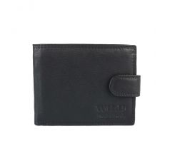 Pánska kožená RFID peňaženka v krabičke Wild 508X-BLK-GT čierna