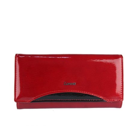 Luxusná dámska kožená RFID peňaženka v krabičke Lorenti 72037-SHW červená