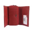 Luxusná dámska kožená RFID peňaženka v krabičke so vzorom hadej kože Lorenti 76112-RSW červená
