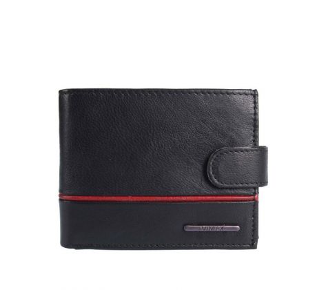 Pánska kožená RFID peňaženka v krabičke Vimax TM-100R-035 čierna